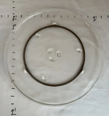 Microwave Turntable Plate & Ring 13.5” Glass Plate EUC Brown Replacement • $15.99