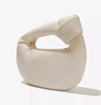 Melie Bianco Alexandra Top Handle Bag In Cream NEW • $32.99
