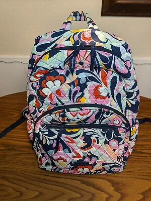 Vera Bradley Essential Large Backpack Laptop Mod Paisley LN • $35