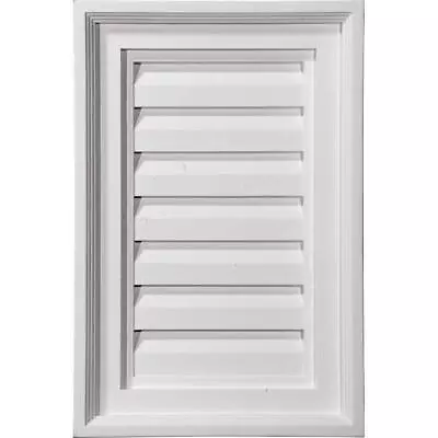 12 In. X 24 In. Rectangular Primed Polyurethane Paintable Gable Louver Vent • $84.34