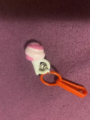 $19.99 • Buy OOAK Cotton Candy Bell Charm For Vintage 1980s Necklace