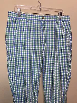 Vineyard Vines Breaker Pant Gingham Golf Pants Spring/Summer 34x34 Loud • $25