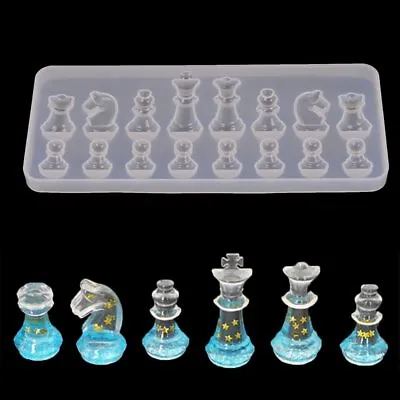 £4.40 • Buy Silicone Chess Mould For Resin Epoxy Casting Craft Jewellery Making Mold Tool