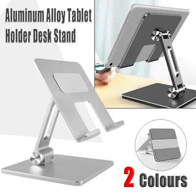 $36.68 • Buy Aluminum Alloy Tablet Phone Holder Desk Stand Bracket Foldable For IPad Pro 12.9
