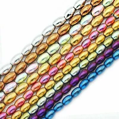 Hematite Beads For Jewellery Making Barrel Metallic  4x6mm Gold Silver X20 • £3.20