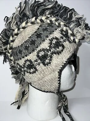 Mohawk Handmade Indian Peruvian Knitting Hat  • $12.50