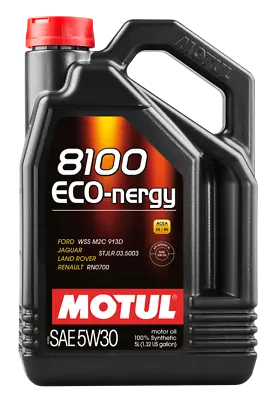 MOTUL 8100 ECO-NERG 5W30 5 LITER BOTTLE Fuel Economy 102898 • $42.99