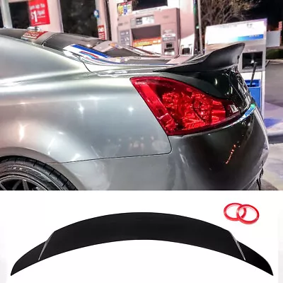 Gloss Black Painted For Infiniti G37 Q60 Coupe 08-13 Duckbill Rear Trunk Spoiler • $113.52