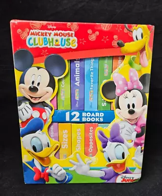 Disney Mickey Mouse Clubhouse 12 Mini Board Books Block Box Set • $15