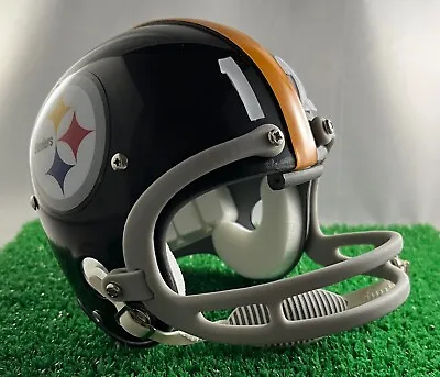 Custom Pittsburgh Steelers Riddell Vsr4 Tb Suspension Mh  Terry Bradshaw  Era • $237