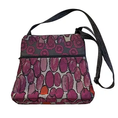 NEW Maruca Spree Crossbody Bag Purse Tapestry Purple Geometric Handmade Colorado • $54.95