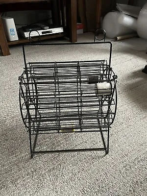 Vintage Rare Metal Black Rotating Thread Spool Holder Standing Or Hanging • $65