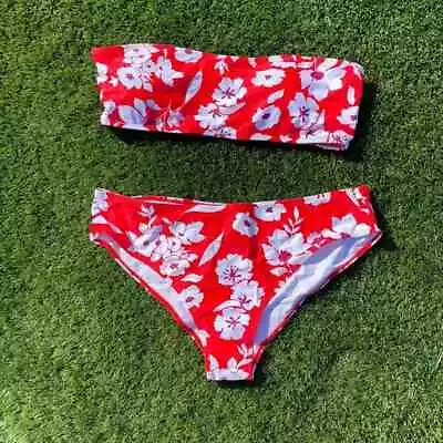 $30 • Buy Zaful Floral Bikini Red Ladies Size 2XL