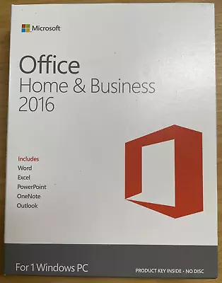 MS Office Home & Business 2016 - 1 PC - Perpetual Licence • $129