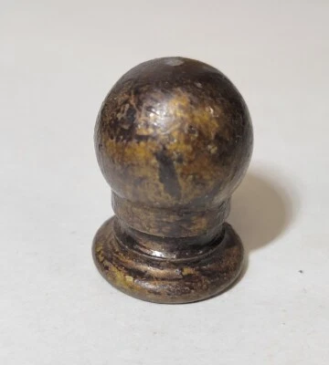 $14.99 • Buy Antique Vtg Art Deco LAMP FINIAL Cast Iron Ball Topper