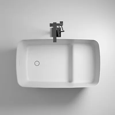 47'' Solid Surface Stone Resin Freestanding Japanese Soaking Tub Bathtub W/ Seat • $1899.90