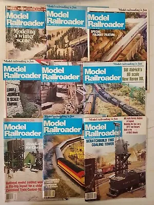 Model Railroader Magazine 1980 Lot Of 9 Issues Vintage Trains • $4.87