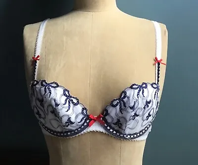 New Marks And Spencer Ceriso Balcony Bra With Embroidery Size 32b • £7