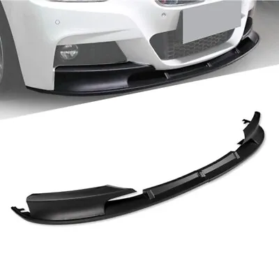 Front Bumper Lip Splitter Gloss Black For 2012-2018 BMW F30 3 Series M Sport • $59.99