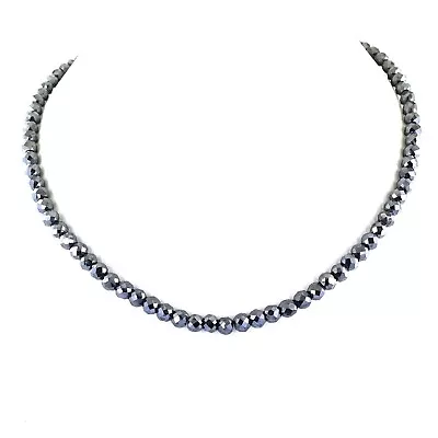 $115 • Buy 5.7 Mm Certified Black Diamond Unisex Necklace Worn By Baseball Players