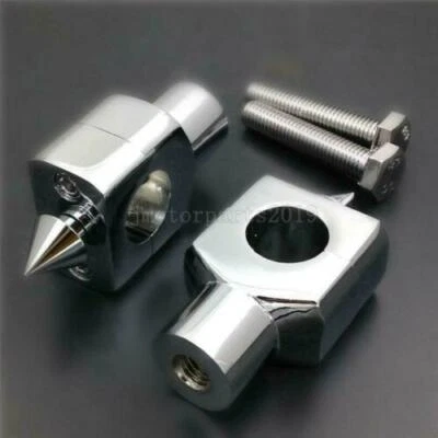 $49.98 • Buy Chrome 1  Handlebar Risers Mount For Yamaha V-Star XVS 650 1100 Custom Silverado