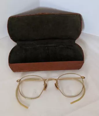 Vintage Bausch & Lomb B&L 1/10 12K GF Ful-Vue Gold Rimmed Eyeglass Frames ARCO • $69.95