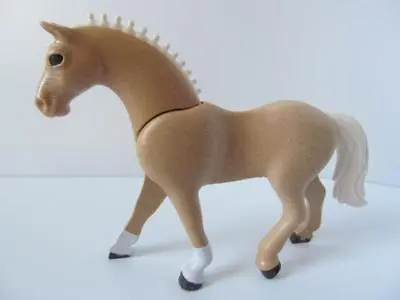 Playmobil Farm/stables: Tan/light Brown Dressage Or Circus Horse NEW • £6.99