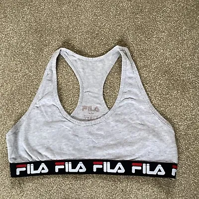 Fila Racer Back Bralet Top Cropped Exercise Top Sports Top Size 14 • £4.99