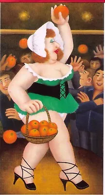 BERYL COOK ~  BIG JULIE As NELL GWYNNE  20 ~ LARGE MOUNTED PRINT. ~ LAST PRINT • £34.95