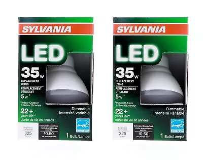 Sylvania Med Base 2700K Dimmable R20 5W LED Bulb Warm White Pack Of 2 • $8.21