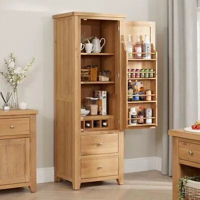 Cheshire Limed Oak Single Kitchen Larder Pantry -SLIGHT SECONDS - LR63-F887 • £489