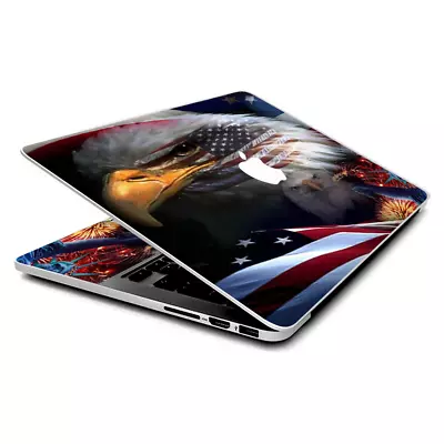 Skin Wrap For MacBook Pro 15 Inch Retina  USA Bald Eagle In Flag • $16.98