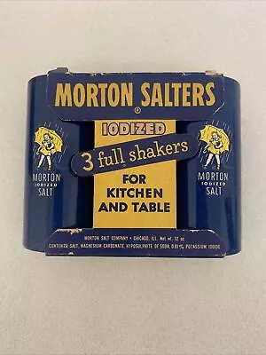 Vintage 1950s Morton Salters 3 Ready Filled Shakers In Original Box - Rare • $26.25