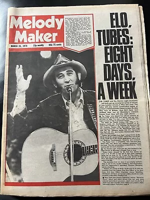 £12 • Buy Melody Maker  mar 25 1978 Buzzcocks Pete Shelley. Wings & Costello Ads  
