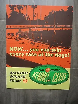 Electro Kennel Club Arcade Machine Flyer Original ESP Brochure • $15