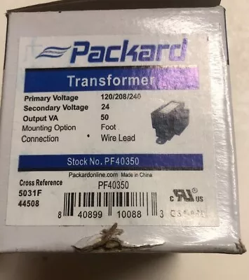 PF40350 Packard FootMount Transformer Input 120/208/240Va PF40350 • $16