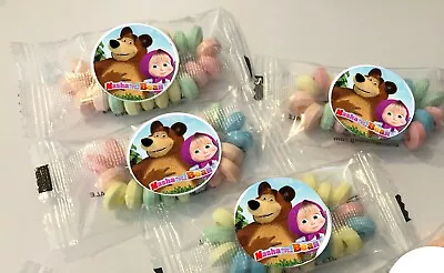 12 MASHA AND THE BEAR Candy Bracelets For  Birthday Party Favors Bags • $10