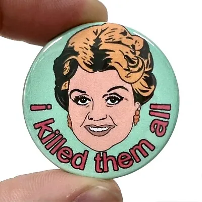 Jessica Fletcher Angela Lansbury Murder She Wrote Button Pin Badge  • £1.50