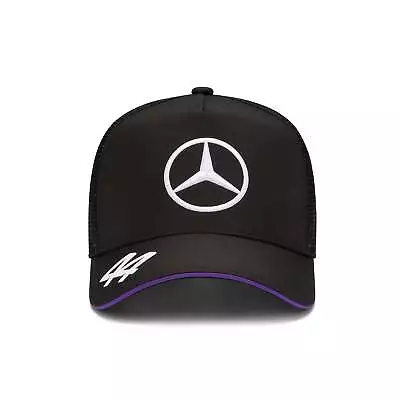 Mercedes AMG Petronas F1 Lewis Hamiilton Trucker Cap Black 2024 • £41.50