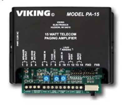 Viking Electronics Pa-15 15 Watt Paging Amplifier And Loud Ringer • $213.19