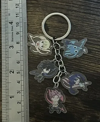 Fairy Tail Anime Acrylic Character Keychain - Lucy Happy Natsu Zeref Wendy • £5.99