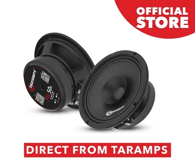 $100 • Buy Taramps 5  FH 50D 4 Ohms Full Range Speaker 25W RMS (PAIR)