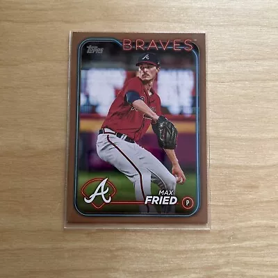 2024 Topps Series 1 - Max Fried Gold Parallel #’d /2024 - Atlanta Braves • $2.98