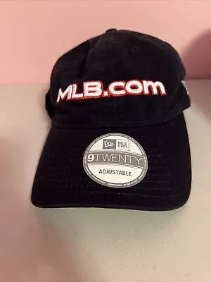 NEW New Era Major League Baseball MLB Black Hat 9Twenty Adjust 920 MLB.COM Cap • $7