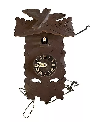 Beautiful  Small Vintage Wooden Cuckoo Clock Made In Germany Untested For Parts • $12.95