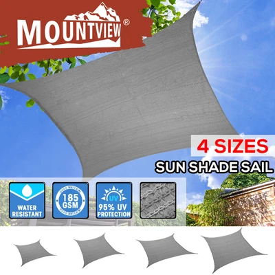 $42.99 • Buy Mountview Sun Shade Sail Cloth Canopy Outdoor Awning Rectangle Square Grey