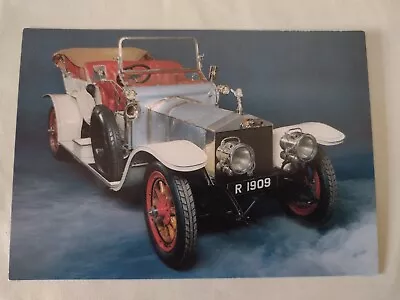 Motor Car Postcard: 1909 Rolls Royce Silver Ghost National Motor Museum • £1.50