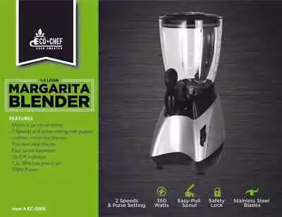 ECO+CHEF Margarita Blender 1.5 Liter Easy-Pull Spout 2 Speeds + Pulse Settings • $34.20