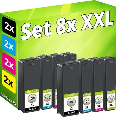 8x Ink Cartridges For Lexmark 100XL S300 S301 S305 S308 S815 S816 S608 S405 S408 • £16.54