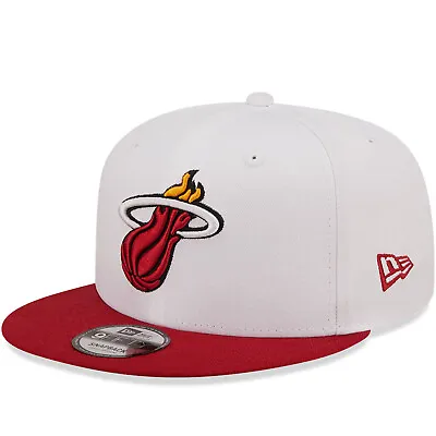 New Era Miami Heat White Crown Team 9FIFTY Snapback Cap Hat - White • £32.95